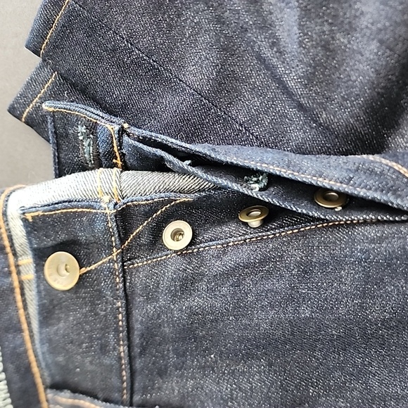 rag & bone RB 15x Slim Straight Jeans Size 34 Rinse Selvge - Picture 4 of 10